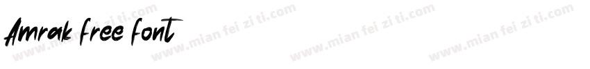 Amrak free font字体转换